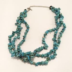 Vintage Multi Strand Turquoise Necklace